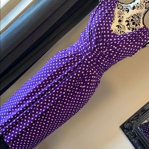 Purple polka dot Dress